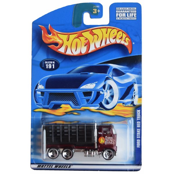 Hot Wheels Ford Stake Bed Truck, Dark red/Black #191