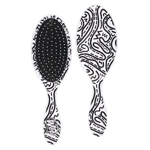 Wet Brush Original Detangler Hair Brush, Hipster Doodle - Ultra-Soft IntelliFlex Bristles - Glide Through Tangles With Ease For All Hair Types-For Women, Men, Wet & Dry Hair 1 Count (Pack of 1)
