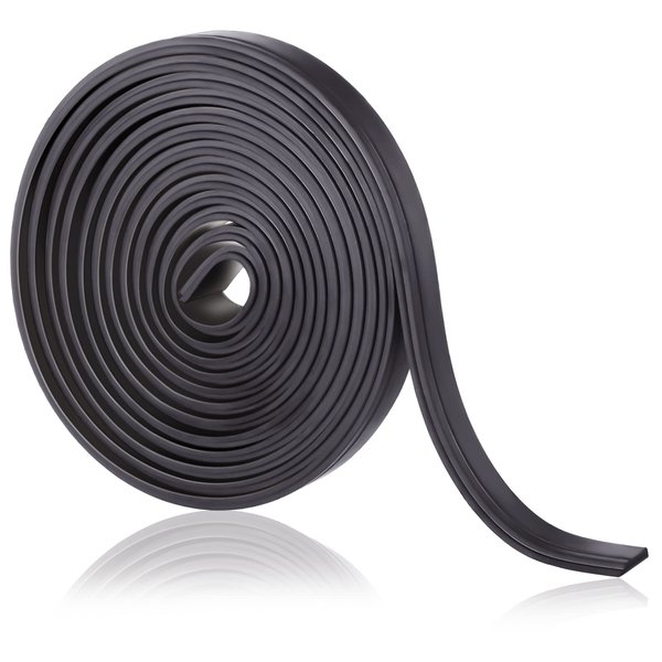 75 Inches Flexible Magnetic Strip Insert Shower Door Magnetic Strip Replacement Magnet Shower Door Replacement Parts Long Shower Door Strip for Framed Semi Framed Swinging Glass Shower Doors (1 Roll)