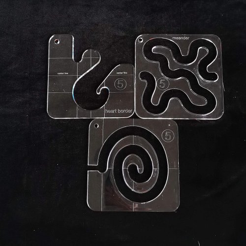 HONEYSEW New Quilting Ruler Free Motion Quilting Template with Quilting Frame(Quilting Frame+3pcs Quilting Template+9ruler Foot)