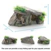 Paoleju Rock Aquarium Decorations Cave | Resin Fish Tank Decorations Cave | Fish Sleep Rest House| Fish Tank Accessories| 5.5 x 2.9 x 2.9'' Aquarium Decorations Cave