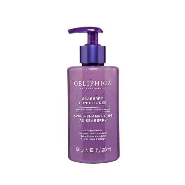 Obliphica Seaberry Conditioner for Wavy Hair - Frizz Control, Curly, Damaged Repaired Hair - Hair Mask & Treatment for Dry Hair and Growth - 10 Fl Oz