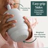 Simka Rose Silicone Sippy Cup with Straw - Spill Proof Infant Transition Cup + Toddler Training Cup + Weighted Open Cup for Baby with Measurement Markings - Fits in Car Cupholders & Bag Pockets 12+Mos