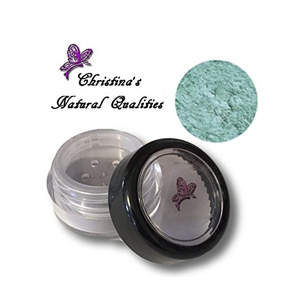 Christina's Natural Qualities All Natural Mineral Powder Matte Turquoise Eye Color (Eyeshadow) - Peacock
