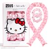 Hello Kitty x Kitsch Satin Heatless Curling Set XL - Jumbo Overnight Hair Curlers to Sleep in, Heatless Curling Rod Headband, No Heat Soft Curlers, Hair Rollers for Overnight Curls - Pink Kitty Faces
