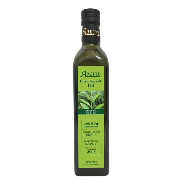 Arette Green Tea Seed Oil with Steamed Green Tea-500ml bottle