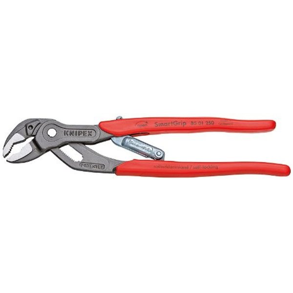 KNIPEX Auto Adjusting Water Pump Pliers,Red and Silver