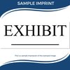 Business Stamp - Black Ink Self-Inking Exhibit Stamp, Ideal for Law Clerks - Durable, and Easy to Use - 1/2 x 1-1/2 Size - Ideal for Professional Legal Documentation and Office Use