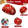 12 Pieces Christmas Twisted Headbands Snowflake Elastic Turban Headband Multi-style Headband Christmas Tree Non Slip Hair Accessories Wide Knot Hair Bands Headwrap for Women Girls (Lovely Pattern)