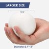 Wool Dryer Balls Handmade 3 Pack XL,Organic Laundry Dryer Balls,100% New Zealand Wool Natural Fabric Softener,Reusable 1000 Loads,Wrinkles Free, Shorten Drying Time,Baby Safe (3 Pack,White)