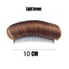 3 PCS Invisible Fluffy Hair Pad Synthetic False Hair Clip Bump Up Combs Clips for Women Lady Girls Black and Brown DIY Styling Insert Hair Pad Hair Accessories