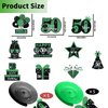 50th Birthday Party Decorations, Green and Black Happy 50th Birthday Decorations Hanging Swirls Banner Honeycomb Centerpieces for Men Women Happy 50 Years Old Bday Party