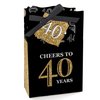 Big Dot of Happiness Adult 40th Birthday - Gold - Birthday Party Favor Boxes - Set of 12