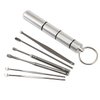 Ear Wax Removal kit, Ear Cleaner, 6-Piece Stainless Steel Ear Pick and Portable Storage Box, Remove Earwax Anytime Anywhere (Silvery)
