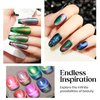 MIZHSE 9D Cat Eye Gel Nail Polish 8x10ML, Dual Color Galaxy Magnetic Nail Polish Gel, Magic Cateye Chameleon DIY Nail Art Manicure Set for Home with Magnet Stick