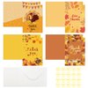 Thanksgiving Cards with Envelopes, Fall Cards, 20 Sets Thanksgiving Cards Bulk Assorted Fall Greeting Cards with Envelopes Stickers Turkey Thankful Cards Harvest Holiday Party Supply 4 Unique Designs
