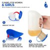 Unisex Urinal Bottle (2 Pack) - Portable Urinal for Women & Men - Female Urinal with Lid - 32 Oz Female Urination Device - Women Pee Funnel Cup for Emergency, Travel, Car & Camping - Stock Your Home