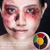 Wismee 6 Color Bruise Wheel for Special Effects,Hunting Camo Face Body Paint Kit, Zombie Theatrical Halloween SFX Paint Bruise Makeup with 10pcs Sponges