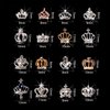 WOKOTO 32Pcs Mutiple Shapes 3D Gold And Silver Crowns Nail Charms For Nails Art 3D Jewelrys For Women Nails Crown Nail Jewelrys For Acrylic Nails Crowns Nail Rhinestones And Charms For Nails Girls