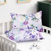 2 Pack Toddler Pillowcase, Jersey Cotton Travel Pillow Case Cover 14x20 Inches, Ultra Soft Baby Kids Pillowcase Fit Pillow 14"x19" or 13"x 18", Small Pillow Cases for Girls Boys, Purple Floral