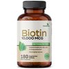 Futurebiotics Biotin 10,000 MCG High Potency Tablets Supports Healthy Hair, Skin & Nails & Energy Production, Non-GMO, 180 Vegetarian Tablets
