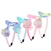 BAHABY 4Pcs Mermaid Headband Mermaid Tail Headbands for Girls Starfish Shell Hair Accessories for Girls Pool Party Favors