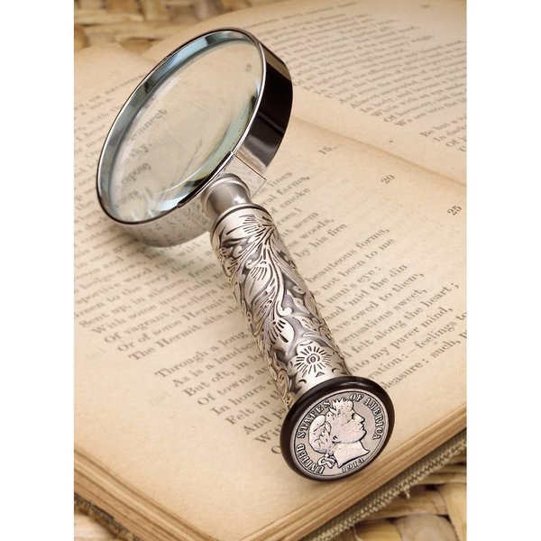 American Coin Treasures Silver Barber Dime Magnifying Glass