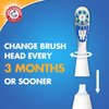 Arm & Hammer Spinbrush Pro Series White Electric Toothbrush Replacement Brush Heads Refills, Soft Bristles, 2 Count - 3 Pack (Includes 6 Brush Heads Total)