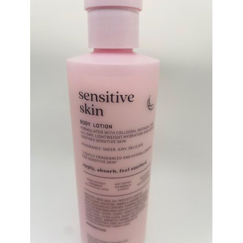 Generic Sensitive Skin Colloidal Oatmeal Body Lotion 7.8 Ounce Full Size Pump Bottle, White