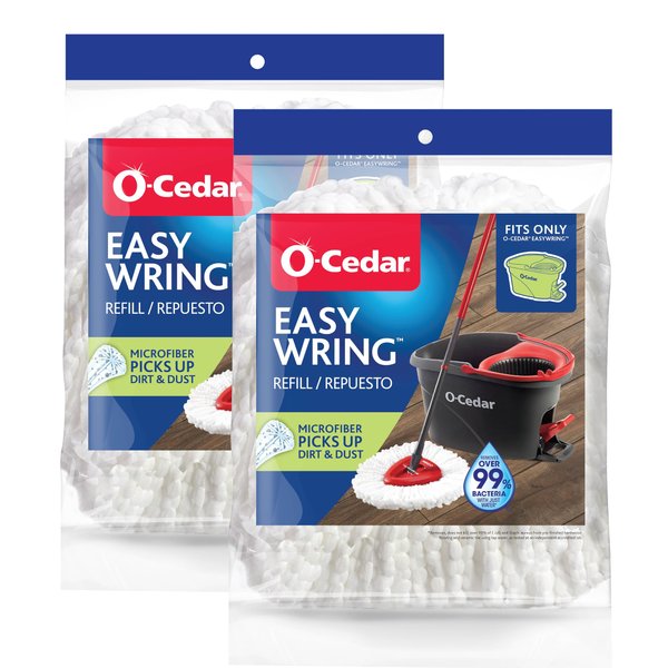 O-Cedar EasyWring Spin Mop Head Refill (Pack of 2)