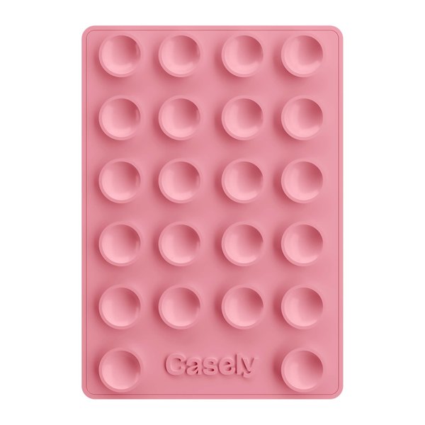 Casely Grippy | Silicone Suction Phone Mount Compatible with MagSafe Pink