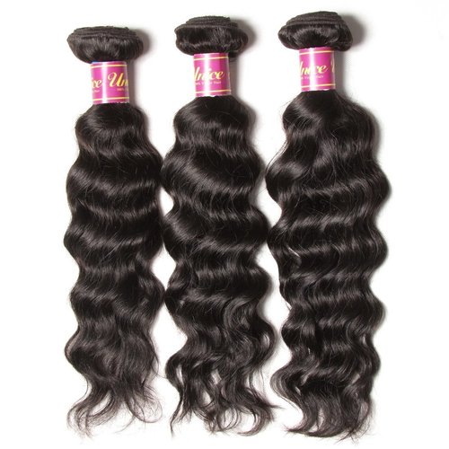 Unice 8a Remy Brazilian Natural Wave Hair 3 Bundles 100% Unprocessed Virgin Human Hair Extensions Weave Natural Color (20 22 24)