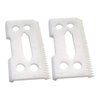 JRSHOME Pack of 2 Ceramic Replacement Clipper Blade set for Taper 2000 and WAHL 5-Star (White CeramicX2)