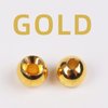 ANGLER DREAM Fly Tying Beads 100 PC/LOT Tungsten Beads Nymph Head Ball Fly Tying Materials (Gold, 2.45 mm,100pcs)