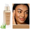 Oulac Foundation Make Up, Skincare Infused With Aloe Leaf And Vitamin E, Medium to High Coverage Liquid Foundation, Foundation Vegan 30ml, Shade：Caramel 16