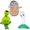 Suyudian 3 PCS PVZ Plant and Zombies Plush Plants Sets 1 2 Stuffed Soft Toys Imitator, Lightning Reed, Bubble Leaf Pot, PVZ Figure Doll,Great Gifts for Boys and Girls