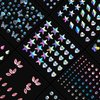 Le Fu Li 9 Sheets Eye Body Face Gems makeup gems Jewels Rhinestone Stickers Self Adhesive Crystal Rainbow Makeup Diamonds Face Stick Gems for Women Festival Accessory and Nail Art Decorations…