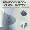 Erinde Oil Blotting Sheets for Face with Mirror and Puff, 200 Sheets Oil Blotting Paper for Oily Skin, Face Oil Absorbing Sheets, Natural Oil Control Film, Absorb Excess Oil, Bamboo Charcoal