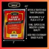 Cardboard Gold Card Saver 2 - Premium Semi-Rigid Trading Card Holder for Sports, Baseball, and PSA Dealers - 3x4 Inch Clear Card Sleeves with 1/2 Inch Lip - Trusted Protection for 31 Years