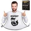 LONGESISM Beard Bib Shaving Apron Mens, Cool Funny Fathers Day Birthday Gifts Ideas for Adults Men Dad Him Husband Boyfriend, Trimming Hair Catcher Cape for Trim Shave Easy Sink Clean Avoid Clogging