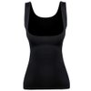 EUYZOU Women's Underbust Shapewear Tank Tops - Seamless Tummy Control Compression Camisole Tops Slimming Tank - Black L