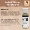 Heal Fast No 8 Shaving Oil | Best Pre Shave Oil For Men with Pure Aromatic Essential Oils to Soften Hair and Cleanse the Pores | Prevent Razor Drag, Razor Burn & ingrown Hair by HealFast | 1 oz