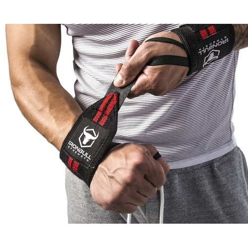 Iron Bull Strength Wrist Wraps & Lifting Straps Combo