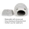 HLMOptimo Guinea Pig Hideout Guinea Pig Cave Beds Guinea Pig Cozy Hideout for Chinchilla Ferrets Hedghog (Green, Caterpillar)