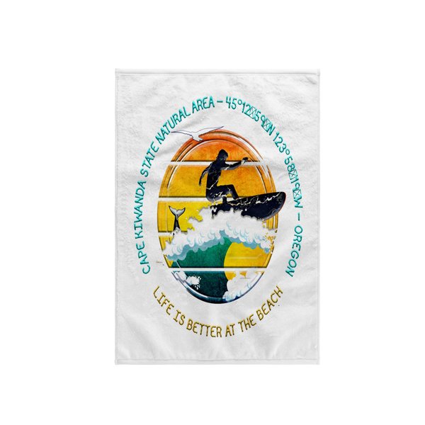 3dRose 15x22 Hand Towel - American Beaches - Cape Kiwanda State Natural Area, Oregon Alexis Design - American Beaches Oregon