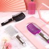 4 Pieces Detangling Massage Hair Brushes Curved Vent Hair Brushes Vented Styling Hair Comb Barber Hairdressing Styling Tools for Women Girls Hair Styling, 4 Colors