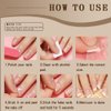 Ivtor 10 Sheets Nail Adhesive Tabs,Waterproof Breathable Press on Nail Sticky Tabs,Nail Adhesive for Press on Nails (10 Sheets for finger nail)