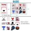 DQFAQYY Hockey Themed Valentine's Day Cards with Sticker, 30 Pack Valentines Day Gifts for Kids School Classroom Gift Exchange, Valentine Party Favor Supplies