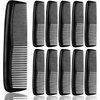 12Pcs Black Comb Pocket Combs For Men - Barber Combs Professional Hair Combs for Women Accessories Men Hair Comb for Thick Hair - Mens Combs For Hair Styling Comb Pack Hair Comb for Men's Hair