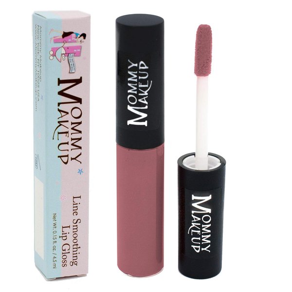 Mommy Makeup Line Smoothing Lip Gloss with Brown Algae & Golden Seaweed - Glossy, Moisturizing, High Shine, Paraben Free Lipgloss in Berry Chic (A Berry Mauve)